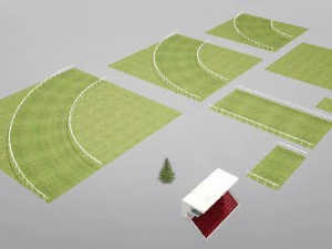 kit de construcci&oacute;n de hip&oacute;dromo Modelo 3D