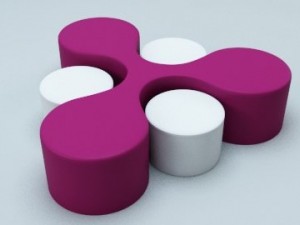 three way table 3D Model