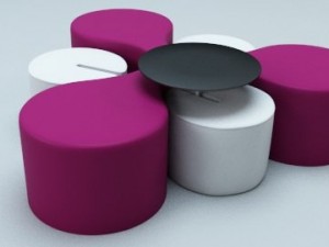 three way table 3D Model