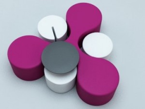 three way table 3D Model