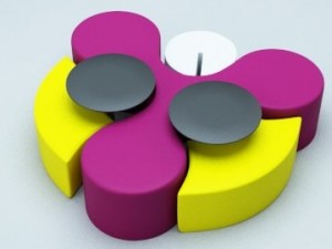 three way table 3D Model