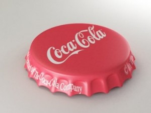 cocacola fanta sprite bottle cap 3D Model