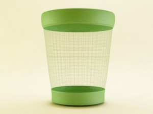 plastic trash can Modelo 3D
