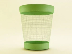 plastic trash can 3D Model
