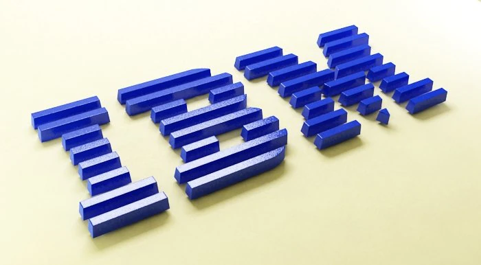 ibm logo 3D Model .c4d .max .obj .3ds .fbx .stl .blend 
