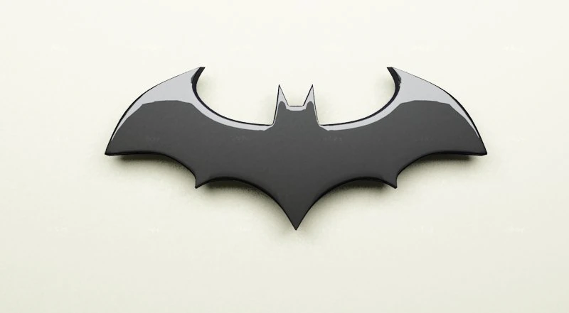 batman arkham city logo 3D Model .c4d .max .obj .3ds .fbx .stl .blend 