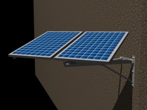 photovoltaicpanelswithrotor 3D Model