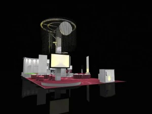 6x12 부스 전시 3D 모델