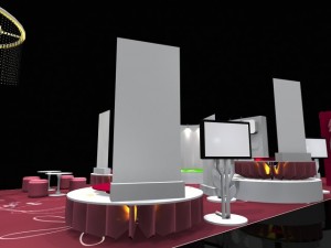 6x12 booth exhibition 3D Model