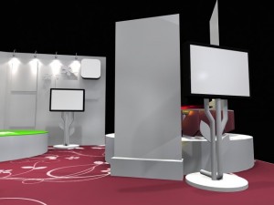 6x12 booth exhibition 3D Model
