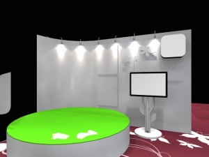 6x12 booth exhibition 3D Model