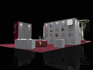 6x12 booth exhibition 3D Model