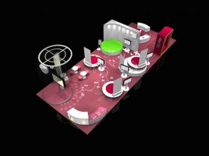 6x12 booth exhibition 3D Model