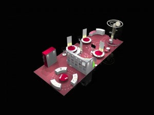 6x12 booth exhibition 3D Model