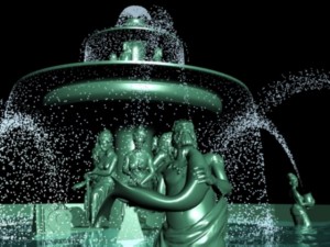 paris las vegas animated fountain 3D-Modell
