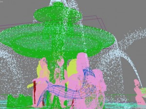 paris las vegas animated fountain 3D-Modell