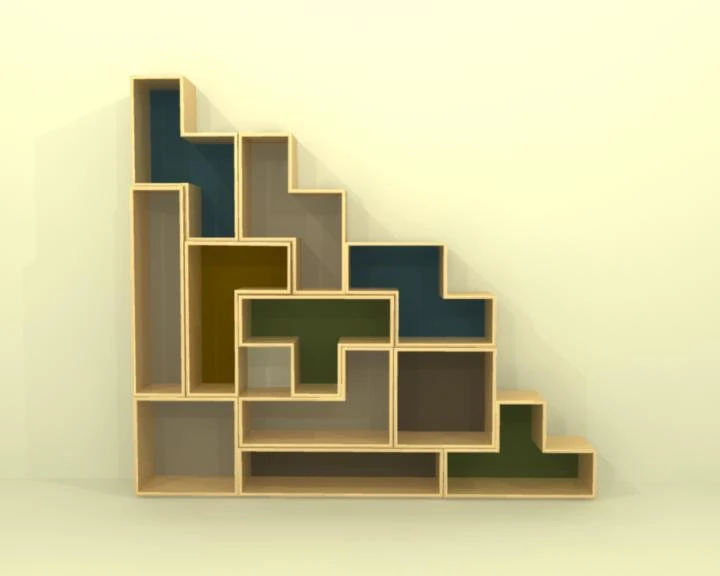 shelf 3D Model .c4d .max .obj .3ds .fbx .stl .blend 