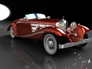 1936 mercedesbenz 540k spezial roadster 3D Модель