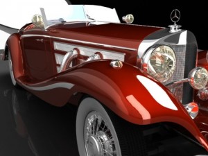 1936 mercedesbenz 540k spezial roadster 3D Model
