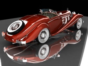 1936 mercedesbenz 540k spezial roadster 3D Model