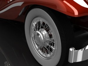 1936 mercedesbenz 540k spezial roadster 3D Model