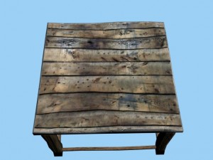 wooden table 3D Модель