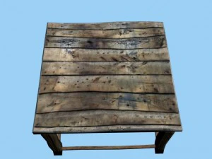 wooden table 3D Model