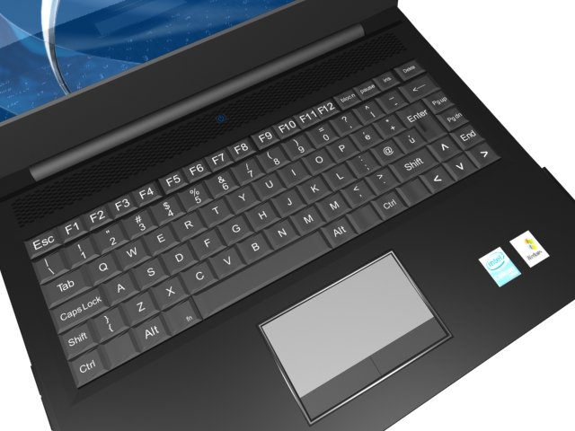 laptop compaq 3D Model .c4d .max .obj .3ds .fbx .stl .blend 