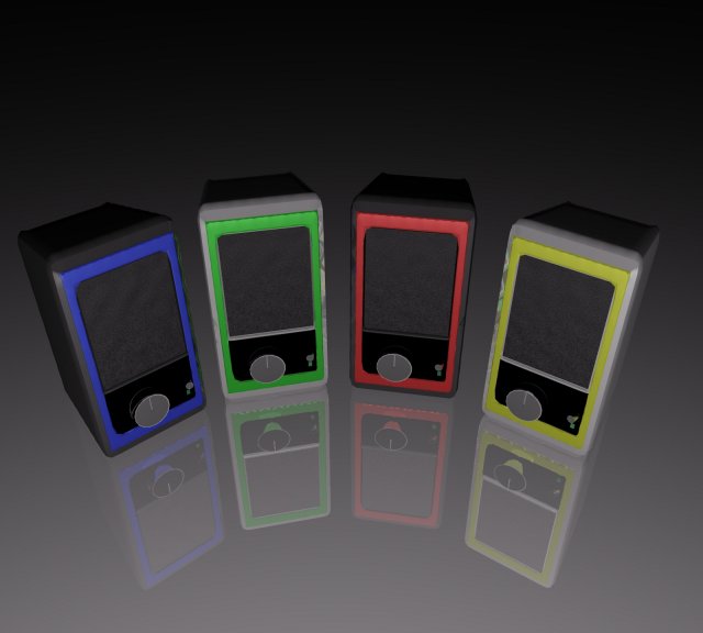 speakers 3D Модель .c4d .max .obj .3ds .fbx .stl .blend