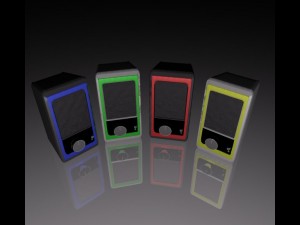 speakers Modelo 3D