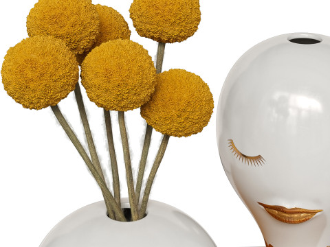 Jonathan Adler gilded Misia and Salvadore vases Modelo 3D
