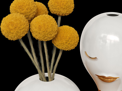 Jonathan Adler gilded Misia and Salvadore vases Modelo 3D