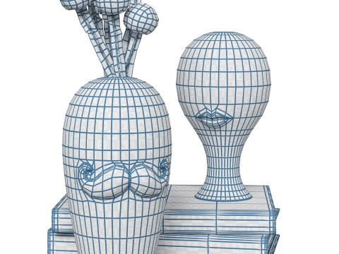 Jonathan Adler gilded Misia and Salvadore vases Modelo 3D