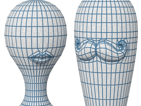 Jonathan Adler gilded Misia and Salvadore vases Modelo 3D