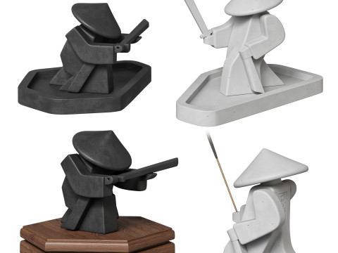 Incense stand Samurai 3D Модель