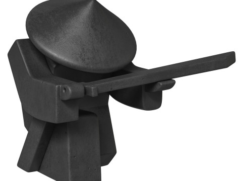 Incense stand Samurai Modèle 3D