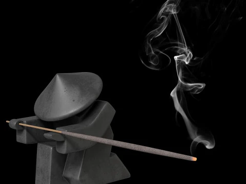 Incense stand Samurai 3D Model