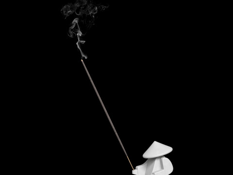 Incense stand Samurai Modèle 3D