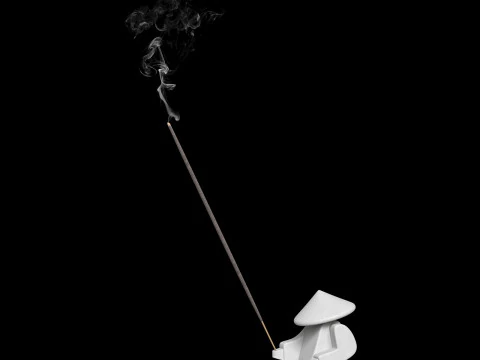 Incense stand Samurai 3D Model