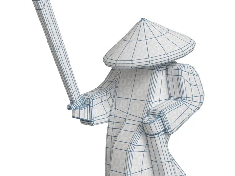Incense stand Samurai 3D Model