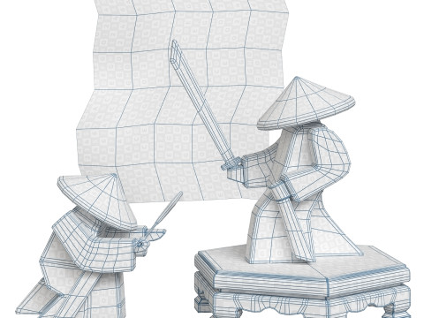 Incense stand Samurai Modèle 3D