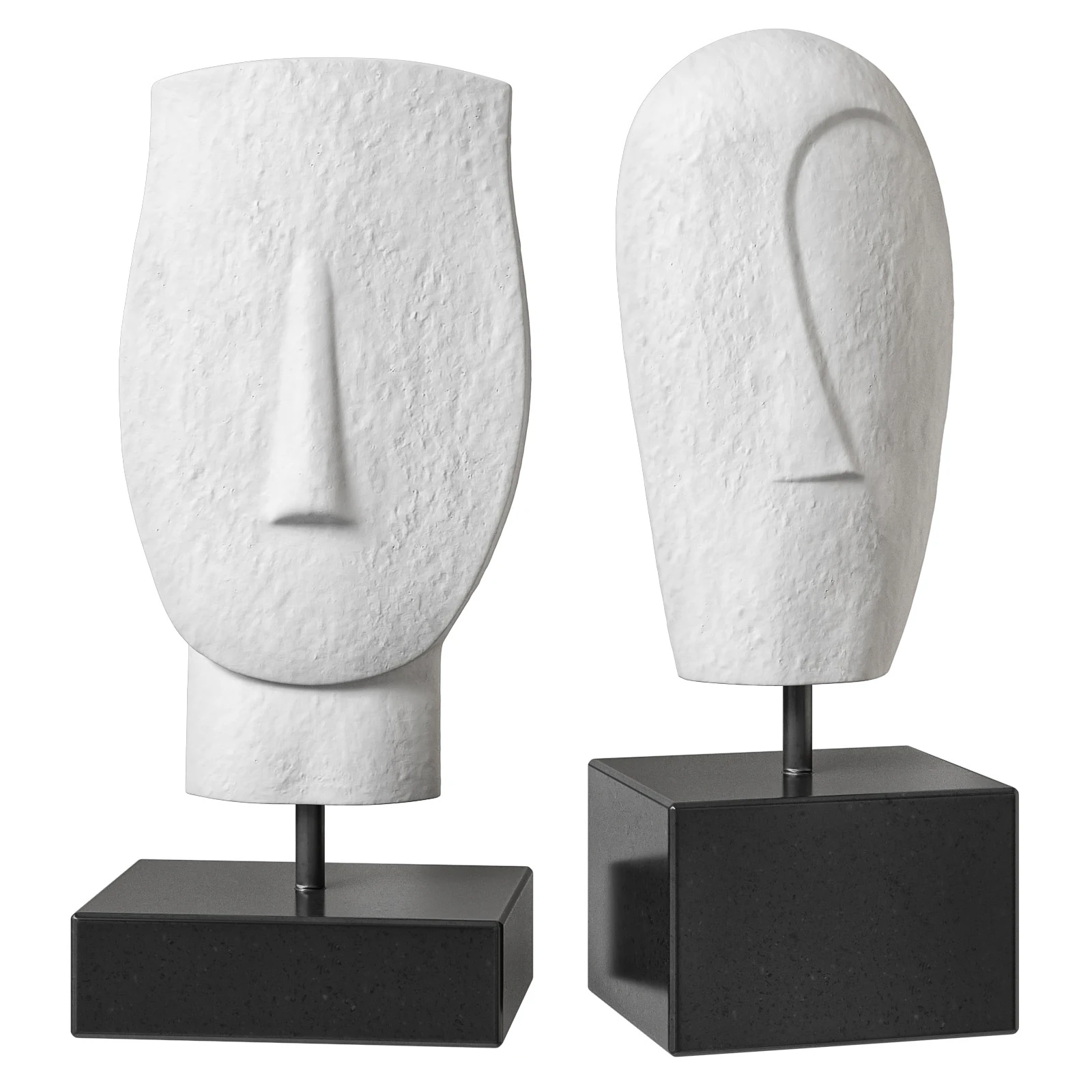 Willow and Albert sculptures Colete and Charles 3D Model .c4d .max .obj .3ds .fbx .stl .blend 