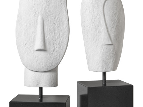 Willow and Albert sculptures Colete and Charles 3D Модель