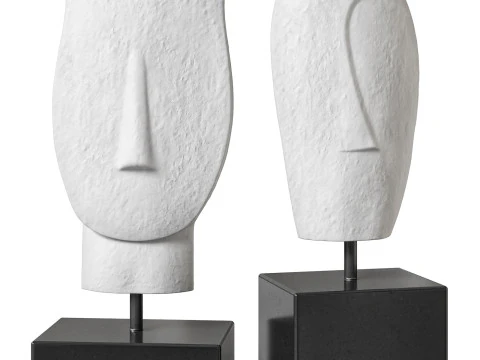 Willow and Albert sculptures Colete and Charles 3D Model