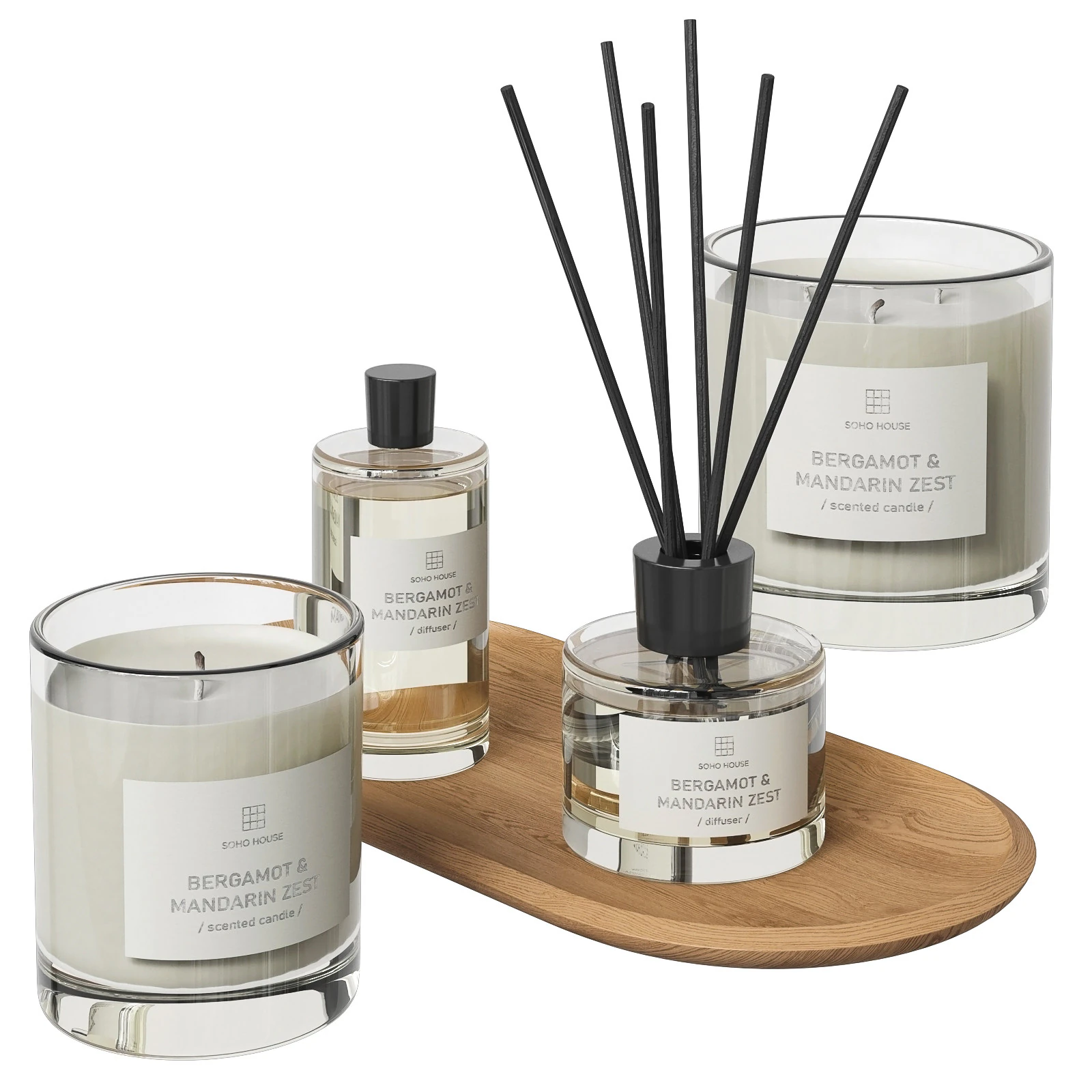 Soho Home aroma set 3D Model .c4d .max .obj .3ds .fbx .stl .blend