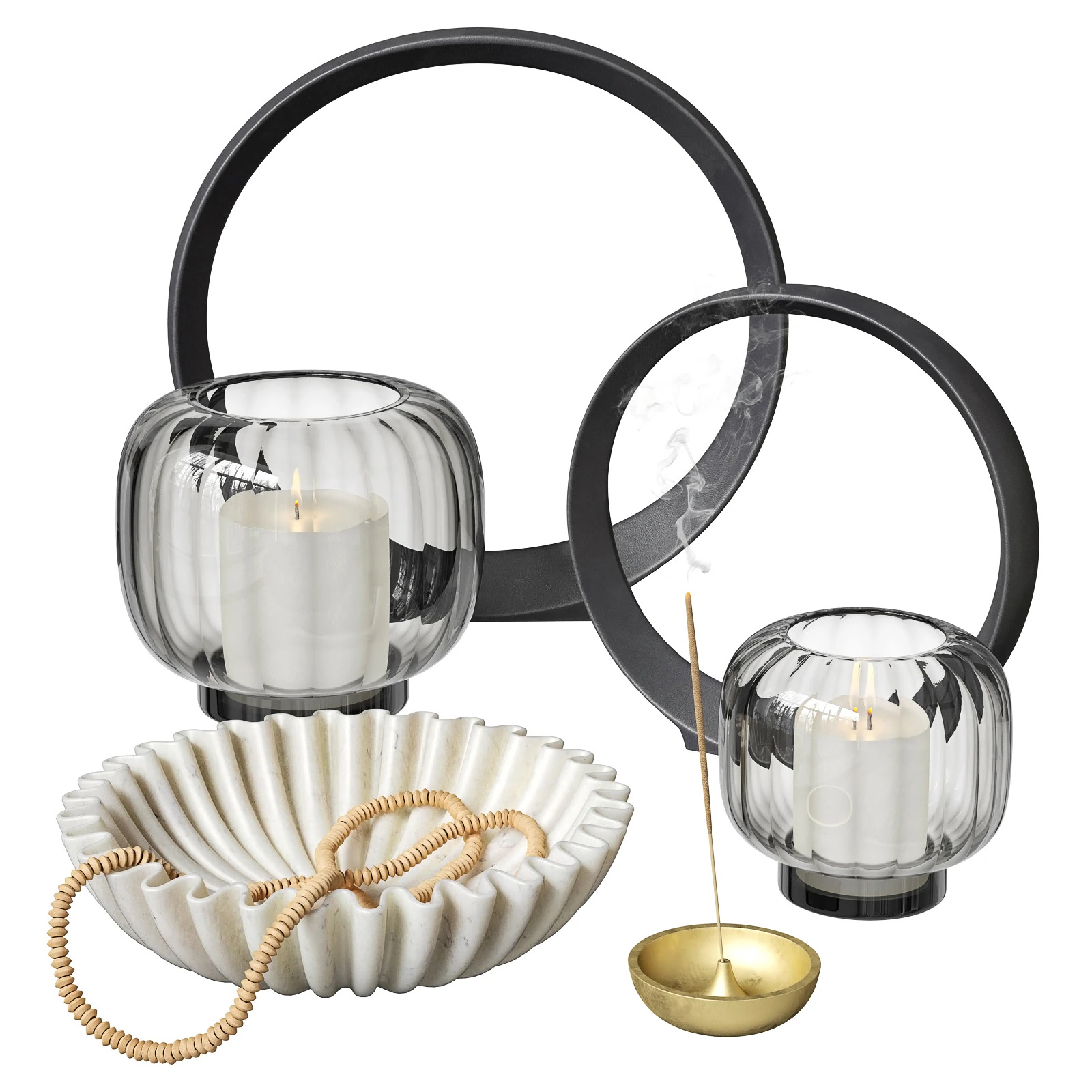 Decorative set CB2 3D Model .c4d .max .obj .3ds .fbx .stl .blend 