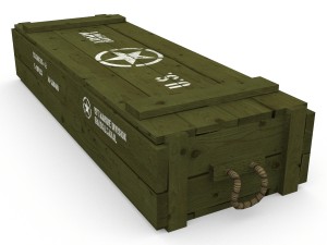 us army crate Modèle 3D