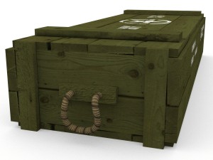 us army crate Modèle 3D