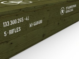 us army crate Modèle 3D