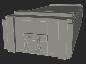 us army crate Modèle 3D